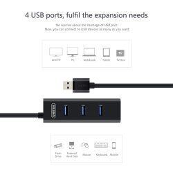 מפצל USB3.0 4-Port Hub