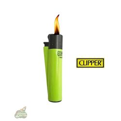 מצית קליפר להבה קלאסית בצבע ירוק CLIPPER