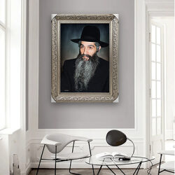 1666 – תמונה של רבי דוד אבוחצירא להדפסה על קנבס או זכוכית מחוסמת
