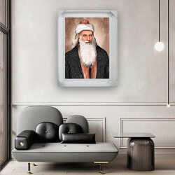 5752- ציור של רבי יוסף קארו על קנבס או זכוכית מחוסמת