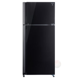 מקרר מקפיא עליון  586 ליטר זכוכית שחור  sj-5778-bk שארפ sharp
