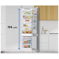 מקרר אינטגרלי משולב no frost מקפיא תחתון brb30602 סמסונג  samsung