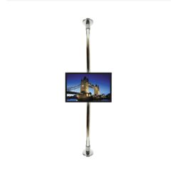 עמוד רצפה תקרה btc990xlf באורך 3 מ’ מותאם למסכים עד 75″ vesa 600×400 גימור שחור