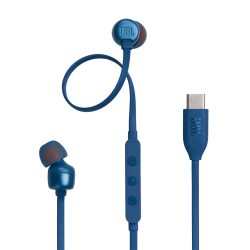 אוזניות in ear tune t310c  type c כחול גיי בי אל jbl