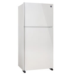 מקרר מקפיא עליון 520 ליטר לבן זכוכית sj-4650-wh שארפ sharp