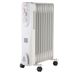 רדיאטור 9 צלעות 2000w oh-59-9  לבן פירלס peerless