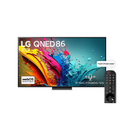 טלוויזיה חכמה 65″ k4 עם מעבד בינה מלאכותית אלפא 8, פאנל 120hz ו-webos24, ‏ qned 65qned86t6a