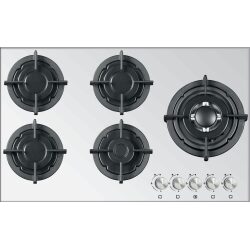 כיריים בילד אין 5 מבערים sbf 90 סמ ml-950gw זכוכית לבנה מולר  muller