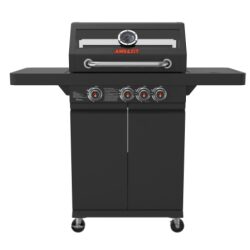 גריל גז 3 מבערים כירת צד ומדף מתקפל caliber 34073 אמגזית amgazit