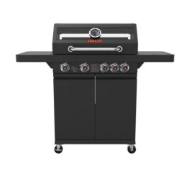 גריל גז 4 מבערים  כירת צד ומדף מתקפל caliber 34074 אמגזית amgazit