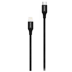 כבל סנכרון וטעינה usb-c ל-lightning באורך 1 מטר philips