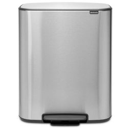 פח אשפה ברבנטיה, 60 ליטר, פדל – מוברש מט Brabantia