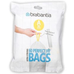 שקיות לפח אשפה 3 ליטר 40 יח’ Brabantia – קוד A