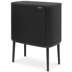 פח אשפה למטבח BO טאץ 36 ליטר, שחור מט Brabantia