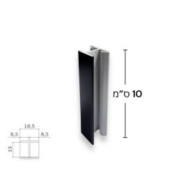 חיבור ישר / המשך לצוקל, גובה 10 ס”מ | שחור מט