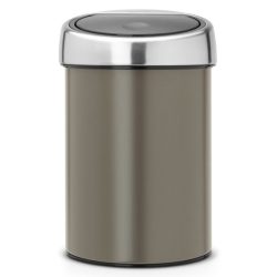 פח טאץ 3 ליטר פלטינום, כולל תליה Brabantia