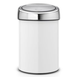 פח טאץ 3 ליטר לבן, כולל תליה Brabantia