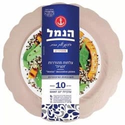 צלחת ונציה גדולה 10′ צבע פוקסיה 10 יחידות