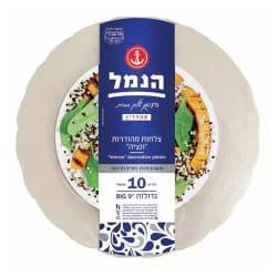 צלחות גודל 9′ צבע קרם