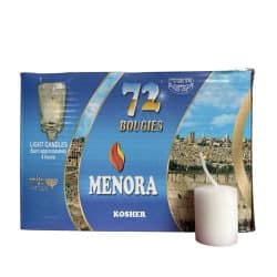 נריות 72 יח כ3ס״ם דולק כ4 שעות