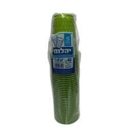 כוסות יהלום חד”פ ירוק 40 יחידות בשרוול