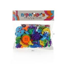 משחק תפזורת כפתורים 400גרם