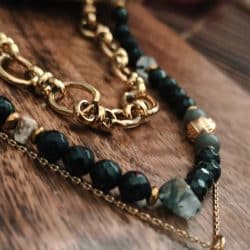 שרשרת black & gold
