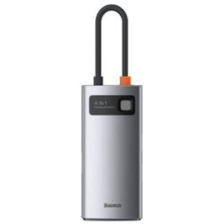 תחנת עגינה Baseus USB-C 4in1 – HDMI 4K, PD 100W, USB 3.0 ו-USB 2.0