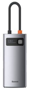 תחנת עגינה Baseus USB-C 4in1 – HDMI 4K, PD 100W, USB 3.0 ו-USB 2.0 תחנת עגינה Baseus USB-C 4in1 – HDMI 4K, PD 100W, USB 3.0 ו-USB 2.0