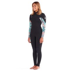 חליפת גלישה לנשים 4/3 STELLAR FRONT ZIP BODY GLOVE