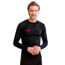 חולצת גברים ארוכה Rash Guard מבית JOBE בצבע שחור