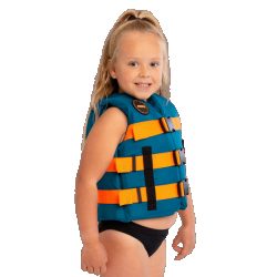 אפוד ציפה לילדים Jobe Nylon Life Vest – צבע טורקיז