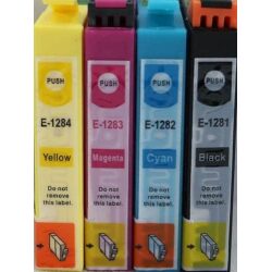 סט ראשי דיו תואמים אפסון EPSON T1281-1284