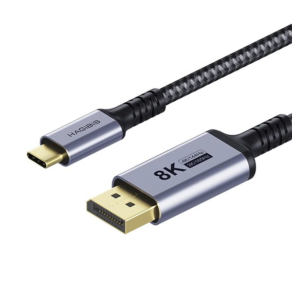 כבל תצוגה דו כיווני Hagibis USB-C to DisplayPort 1.4 Cable Thunderbolt 3/4 to 2K-4K-8K@60Hz כבל תצוגה דו כיווני Hagibis USB-C to DisplayPort 1.4 Cable Thunderbolt 3/4 to 2K-4K-8K@60Hz