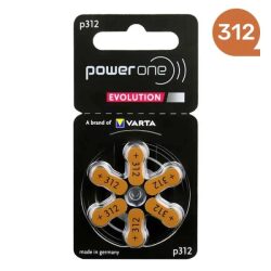 סוללה למכשיר שמיעה מספר 312 powerone