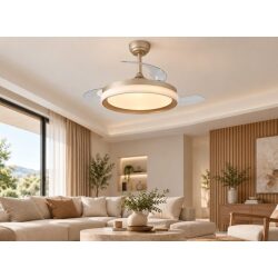 מאוורר תקרה מעוצב 42 אינץ׳ עם תאורת LED CCT