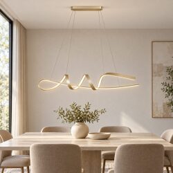 מנורת תלייה LED מודרנית דגם גלשן CCT – שחור או זהב